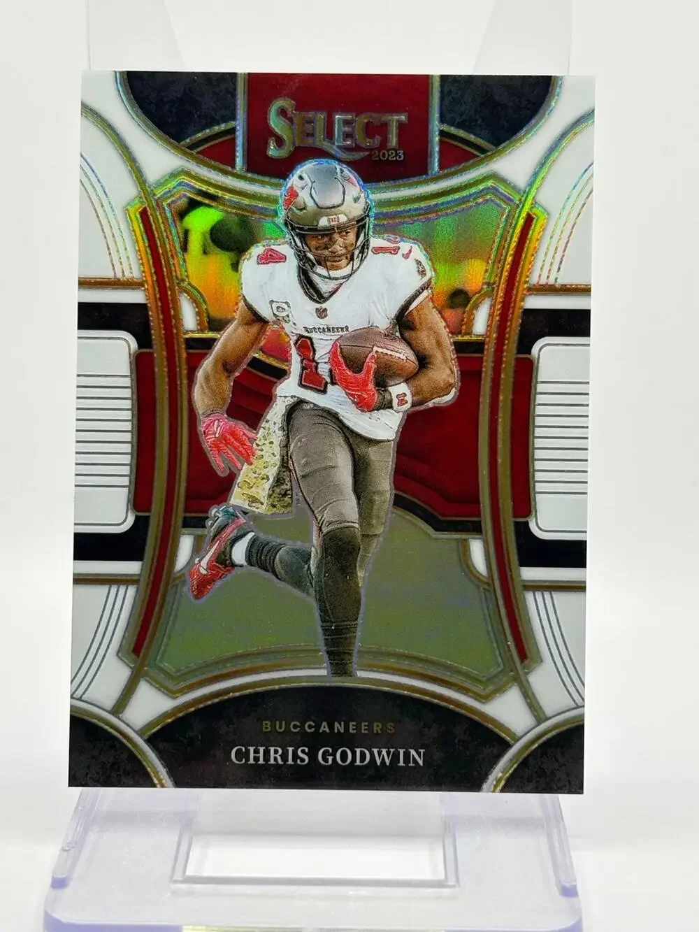 2023 Panini Select Chris Godwin Suite Level White Prizm Refractor 27/35 SP Bucs